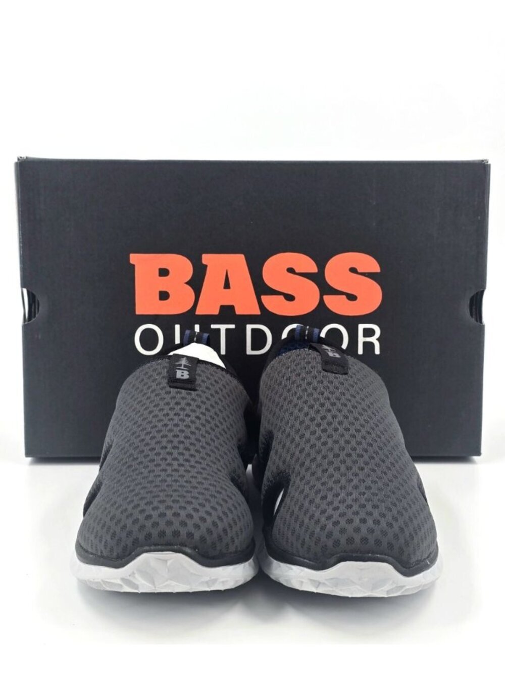 BASS OUTDOOR Men's Hex Vented Hiking Shoes Traction-Sole Size 8 Asphalt New